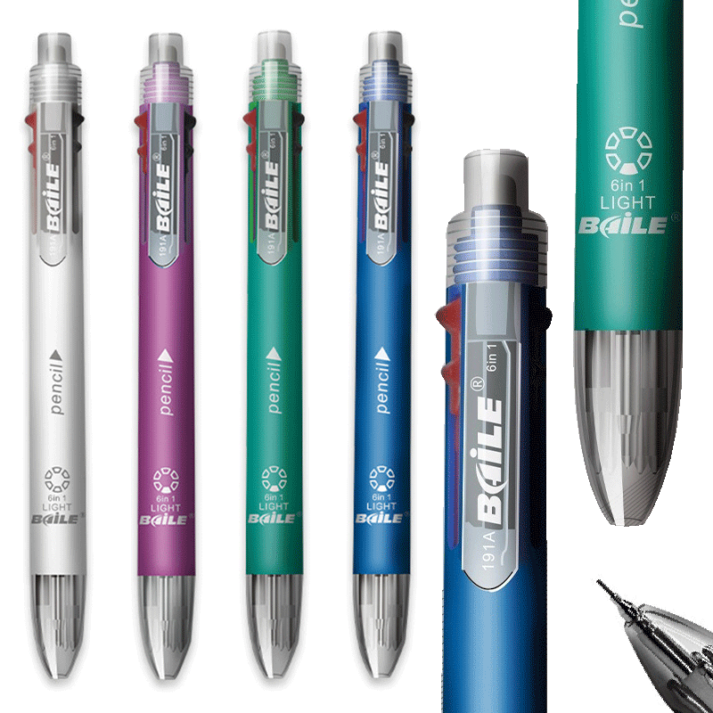 6 في 1 متعدد الألوان قلم حبر ج - مراجعة Staedtler Pencil Lumocolor وسعره