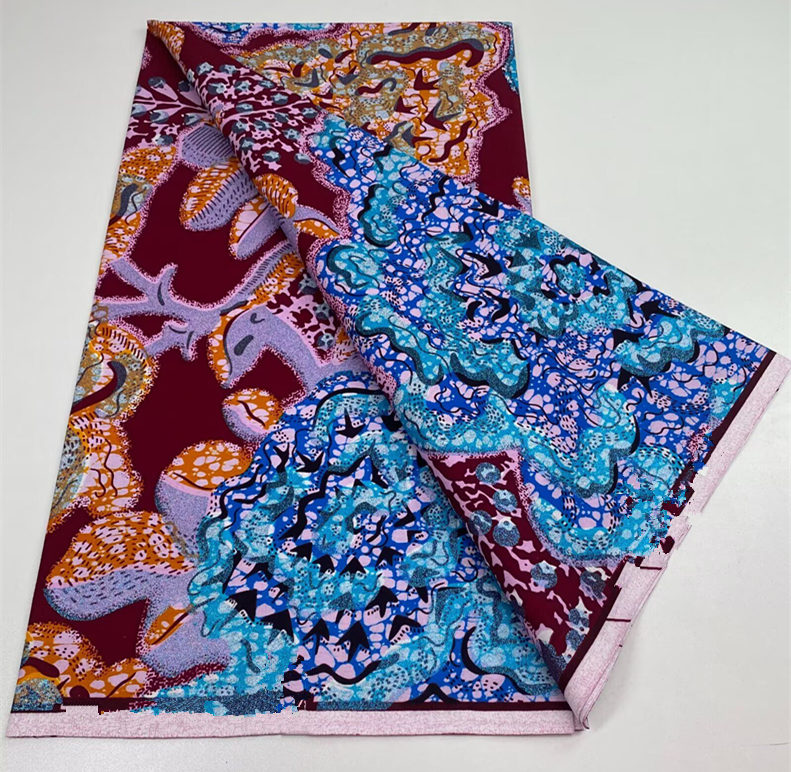 قماش أنقرة النيجيري المطبوع با - مراجعة Sewing Batik Fabric وسعره