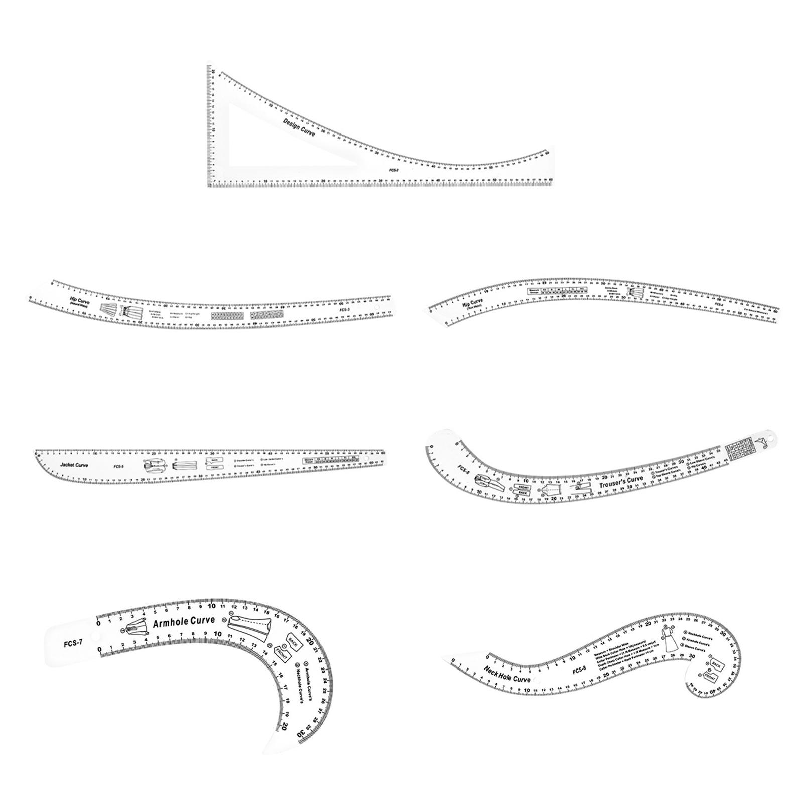 منحنى فرنسي قياس حاكم ، صنع قا - مراجعة Sewing Gauge Ruler وسعره